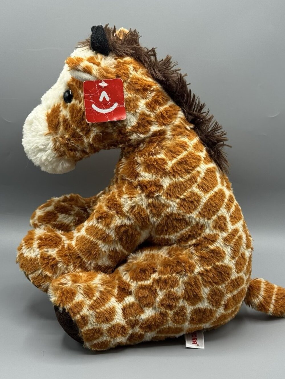 Aurora World Giraffe Plush 13" Seated Stuffed Toy